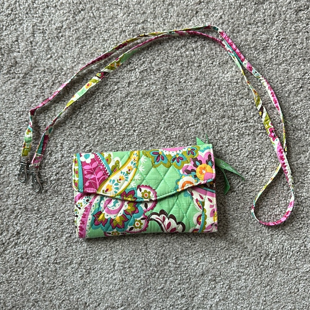 Vera Bradley Women’s Crossbody Shoulder Wallet Bag in‎ Tutti Frutti